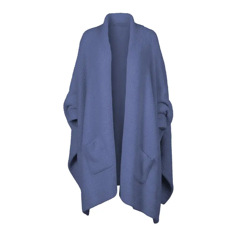 Women's Sherpa Wearable Blanket Poncho