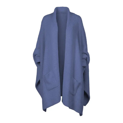 Women's Sherpa Wearable Blanket Poncho