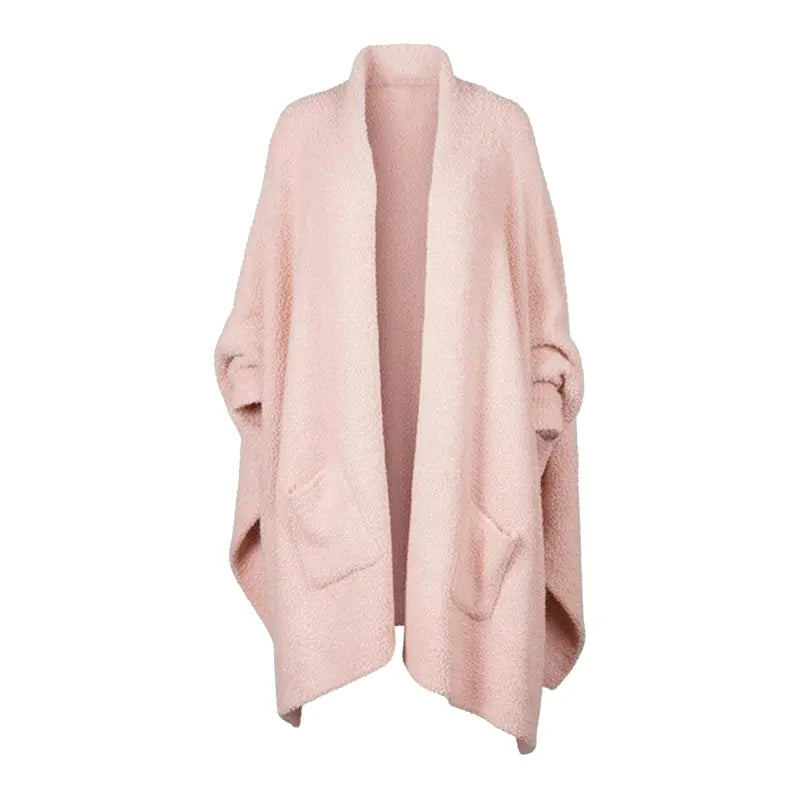 Women's Sherpa Wearable Blanket Poncho