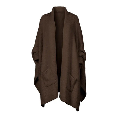 Women's Sherpa Wearable Blanket Poncho