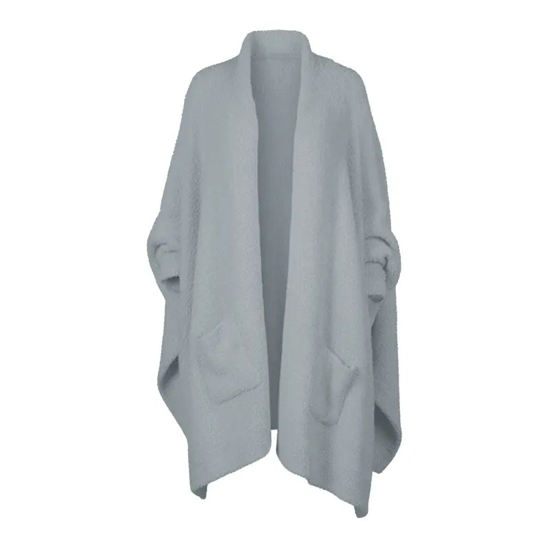Women's Sherpa Wearable Blanket Poncho